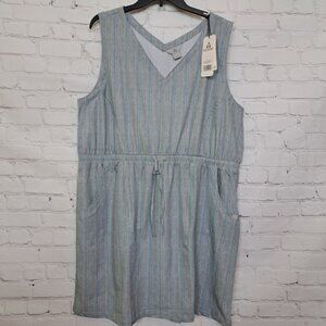 Ascend NEW Striped Athletic Midi Dress Size XXL